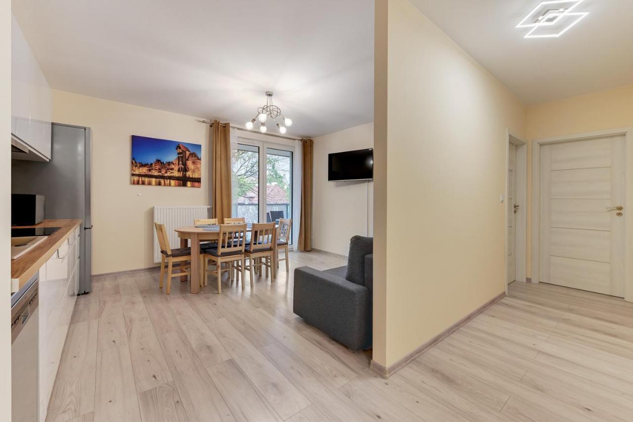 Gdansk Centrum - Apartament 3 - Pokojowy Z Duzym Tarasem Екстериор снимка