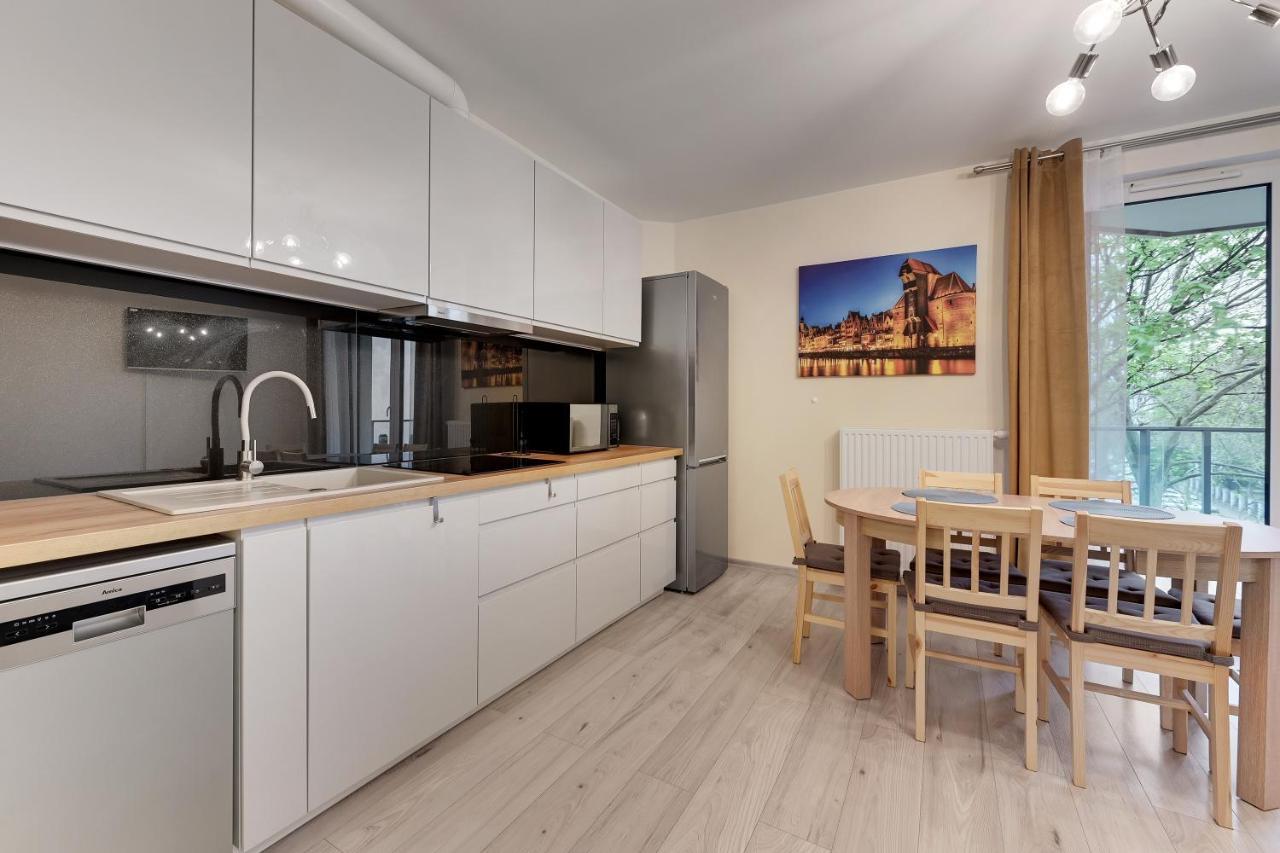Gdansk Centrum - Apartament 3 - Pokojowy Z Duzym Tarasem Екстериор снимка